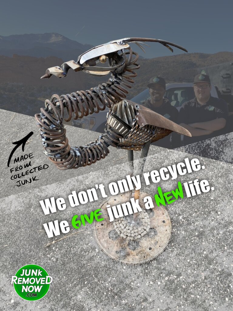Metal Sculpture made by Junk Removed Now