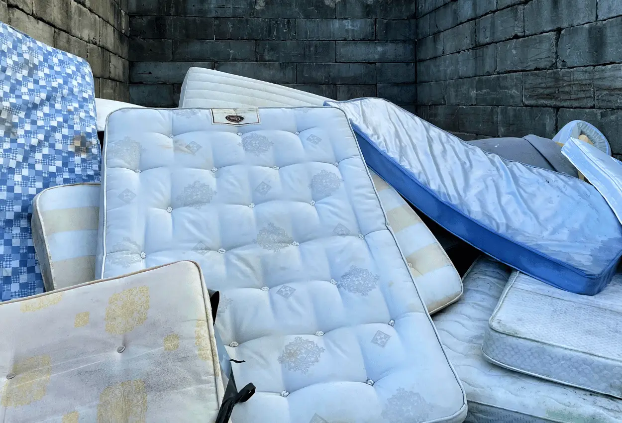 pile of mattresses